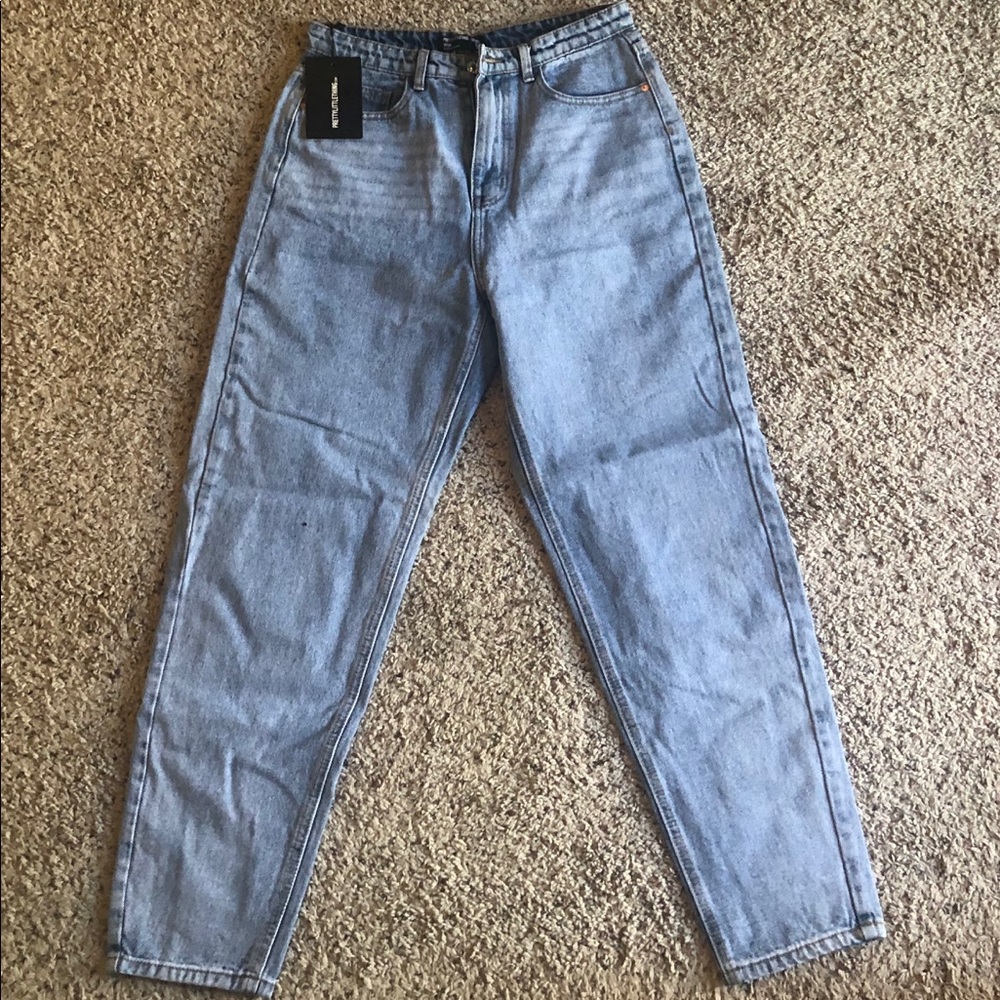 Prettylittlething high rise mom jeans